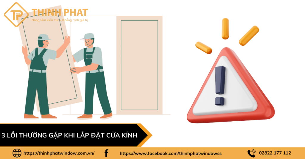 3 Lỗi thường gặp khi lắp đặt cửa kính