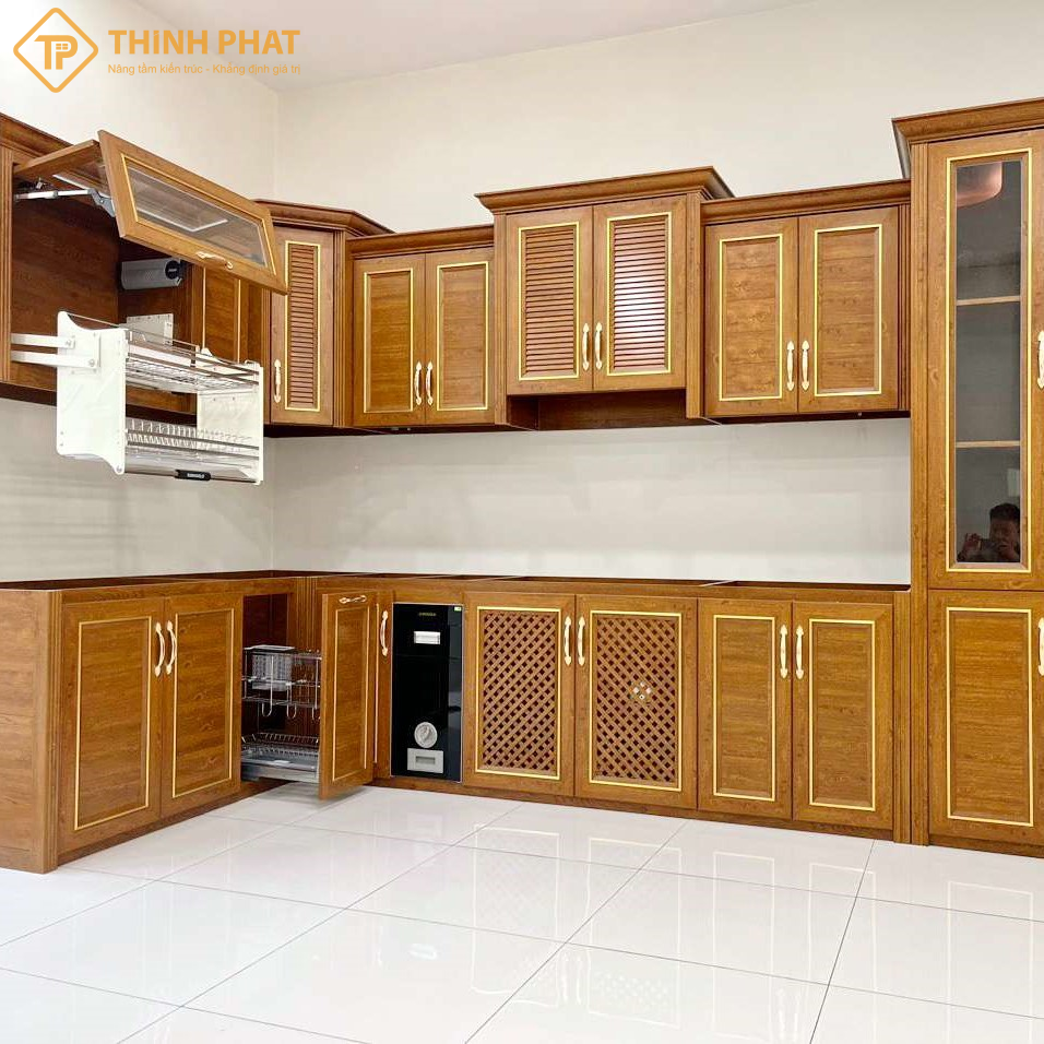 Tủ Bếp Nhôm Giả Gỗ (7)