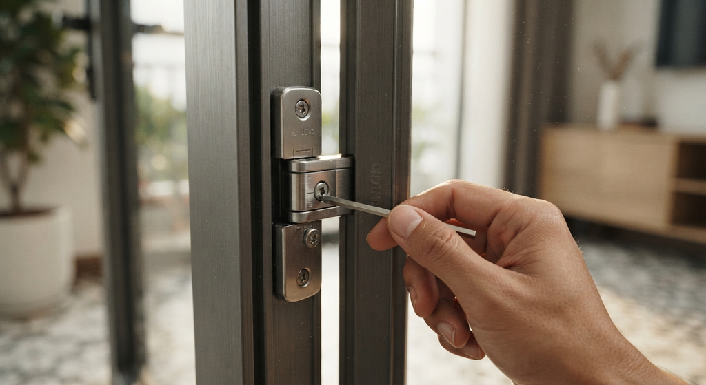 Chỉnh cửa nhôm bị xệ cánh (5)