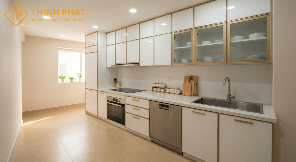 tủ bếp nhôm cánh kính (3)